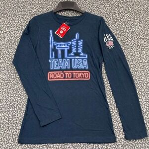 Team‎ USA Olympic Shirt Women Medium Road to Tokyo Long Sleeve Crew Neck New M